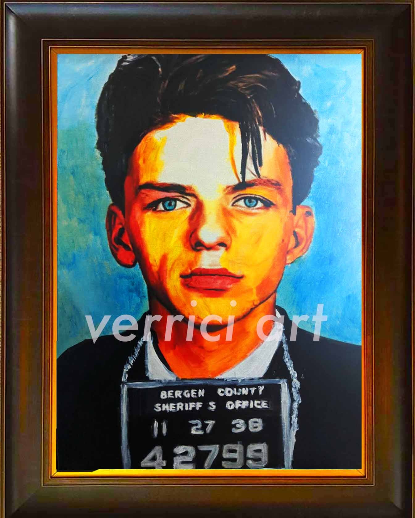 "Hard Time" Frank Sinatra Mugshot Painting