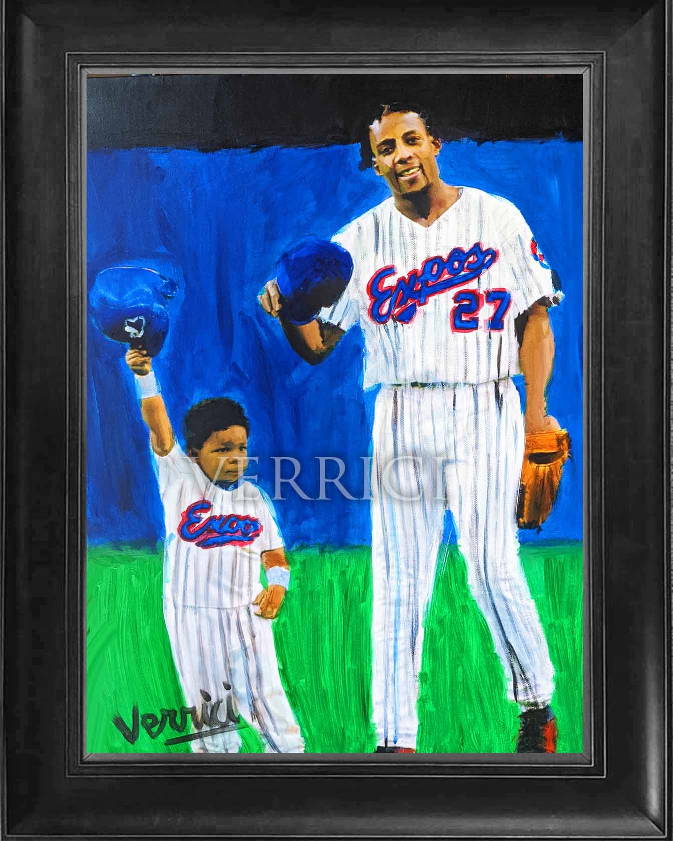 "Like Father Like Son" Vladimir Guerrero & Vladimir Guerrero Jr Painting